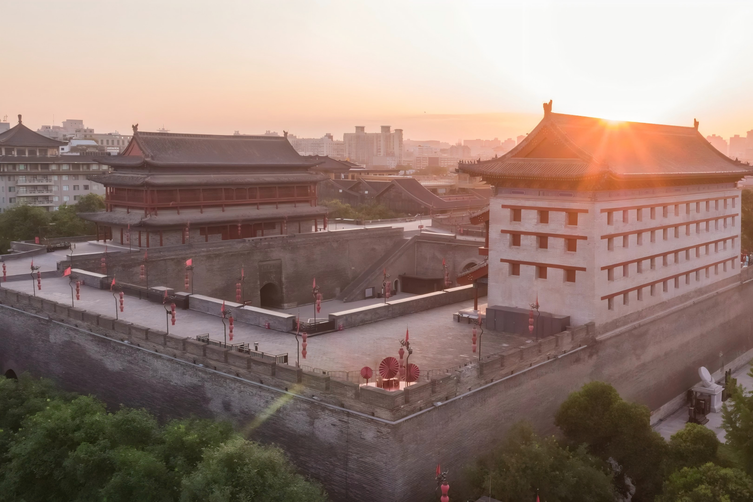 City Wall, Small Wild Goose Pagoda, Great Tang All Day Mall