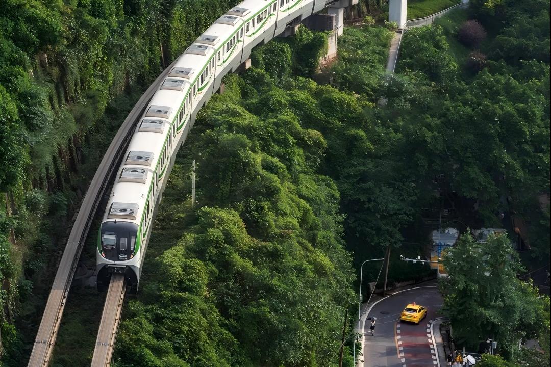 Liziba Light Rail, Hotpot Lunch, Kuixing Tower, Hongya Cave